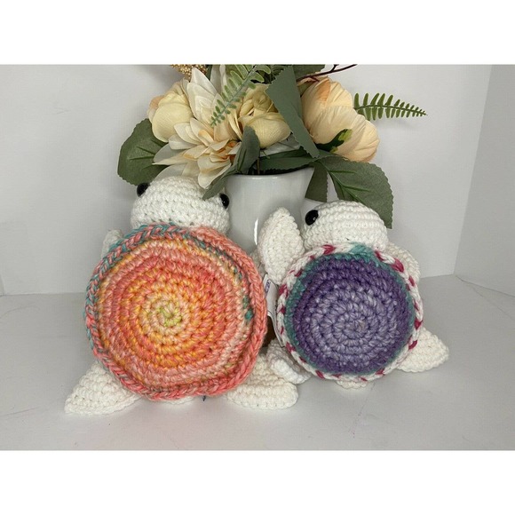 Simple Creations Siblings Turtles Decorative Stuffed Animal Crochet - Picture 2 of 3